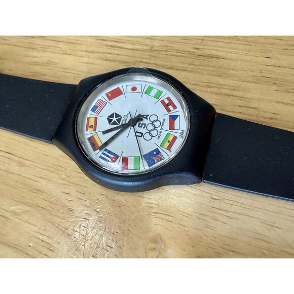Vintage‎ Chrysler Corporation USA Olympic Watch, Tested New Battery,1980s EUC - Picture 7 of 11